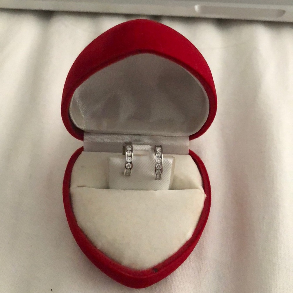 Stirling silver small hoop earrings
